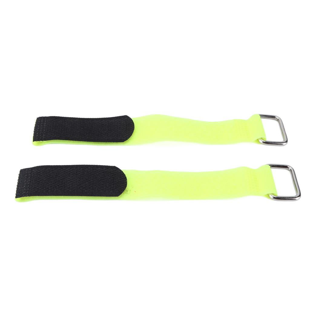 2Pcs Fastening Straps Nylon 20x200mm Adjustable Elastic Bicycle Fixed Organizer BeltYellow