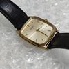 SEIKO Vintage Watch Gold Quartz Square Gold Dial Unisex Watch Management K26R Moving [Working Condition] 7N01-HAC0
