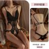 Original Erotic Underwear, Sexy butterfly Lace Seductive open-crotch Jumpsuit, Women's Hot See-through pajamas 8989