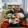 Мультяшная пододеяльник Наволочка Постельное белье My Hero Academia Набор для взрослых Мальчик Девочка Украшение спальни Детский подарок Односпальный Двуспальный Размер