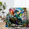 Custom Name Dragon Theme Printed Blanket - Perfect for Couch, Bed, Travel & Outdoor Use | Machine Washable, Cozy & Durable.