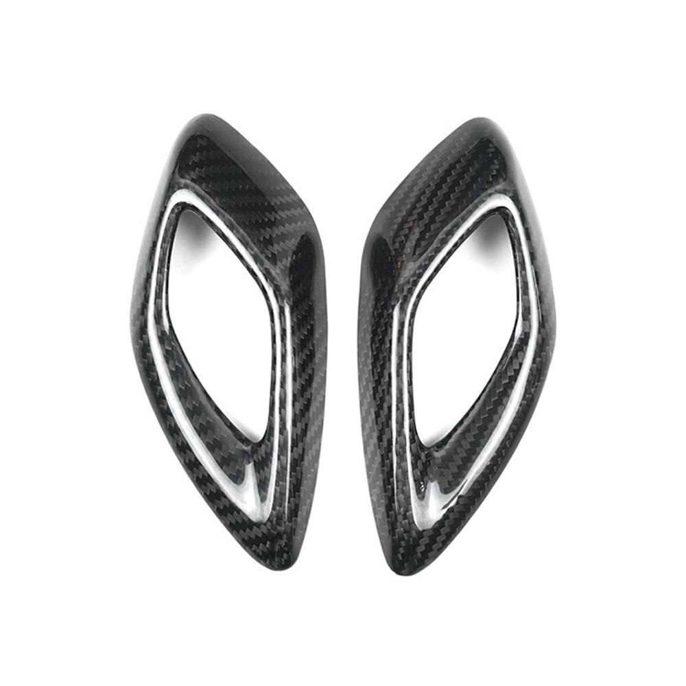 

REAL HARD Carbon Fiber Door Handle Panel Cover Black For Chevrolet Camaro 16-23