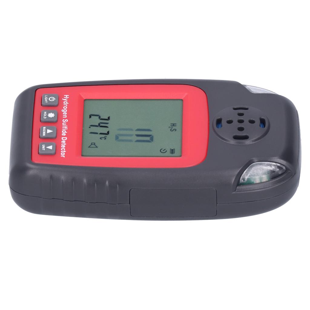 WT8822 Hydrogen Sulfide Detector Portable H2S Leakage Monitor with Sound Light Alarm