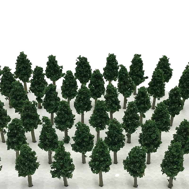 

[DauStage] green cherry blossoms bamboo palm tree willow pine forest model N gauge diorama railway architecture for tree miniature (22.Cedar 3.5cm 40