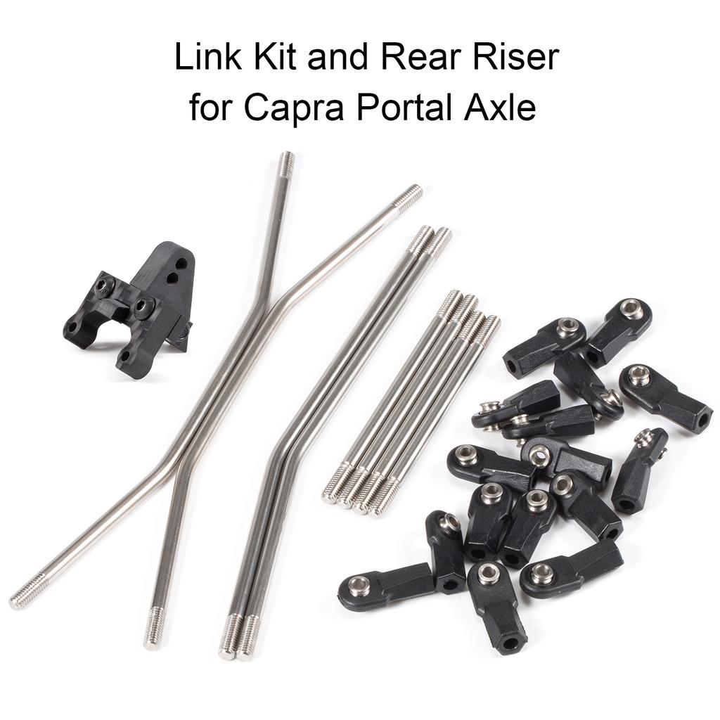 RC Performance Carbon LCG Chassis Kit and Link Kit Capra Portal Axle ESC Battery Servo Plate