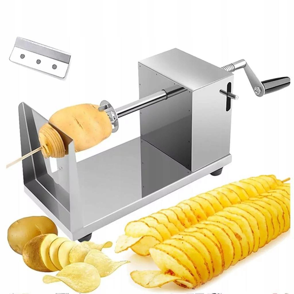 Macchina professionale per patate a spirale su bastoncino