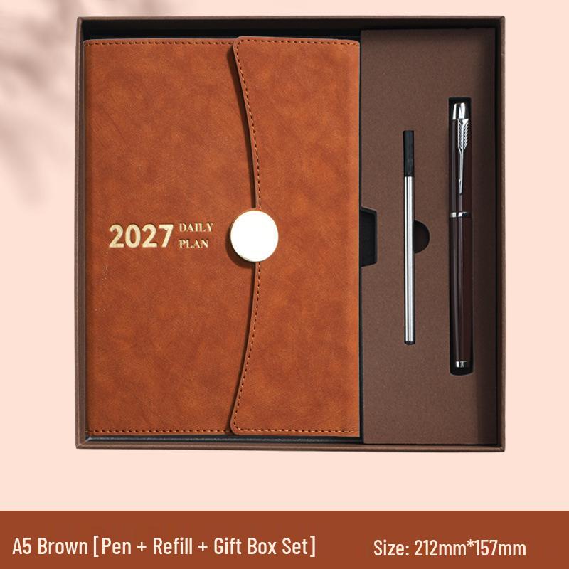 A5 2027 Spanish-English Daily Diary & Planner Gift Set