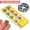 Indexable Inserts Blade Metalworking 14 X 14mm 16ER AG55 6mm Carbide Lathe Threading Inserts Turning Blade Tool