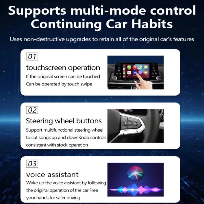 Mini Wireless Carplay Box Android Auto 2IN1 Wired To Wireless Adapter Dongle for Toyota Mazda Camry Suzuki Subaru Citroen Kia Ford Opel IOS Spotify BT