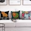 Capybara Cartoon Cute Cushion Cover For Pillow Sofa Printing Decoration Room Home Office Coffee Shop Car Nordic Simplicity