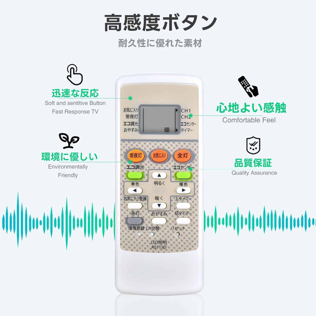 LED Lighting Remote Control A011SD for SHARP LED Ceiling Light Remote Control Compatible with DL-C203V-M, DL-C213V, DL-C213V-M, DL-C303V-M, DL-C313V,