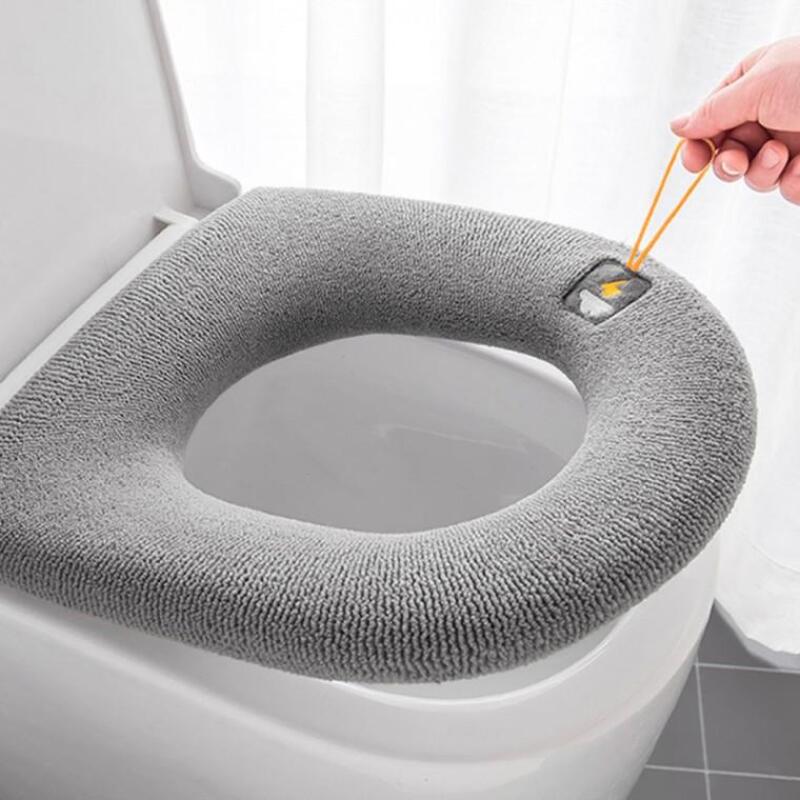 

Ultrafine fiber toilet handle, toilet seat cover, and washable seat Blue