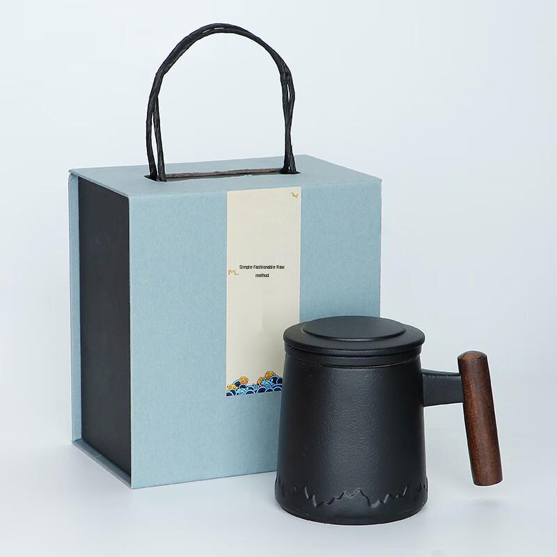Chaxun Ceramic Tea Mug with Lid & Infuser Gift Set