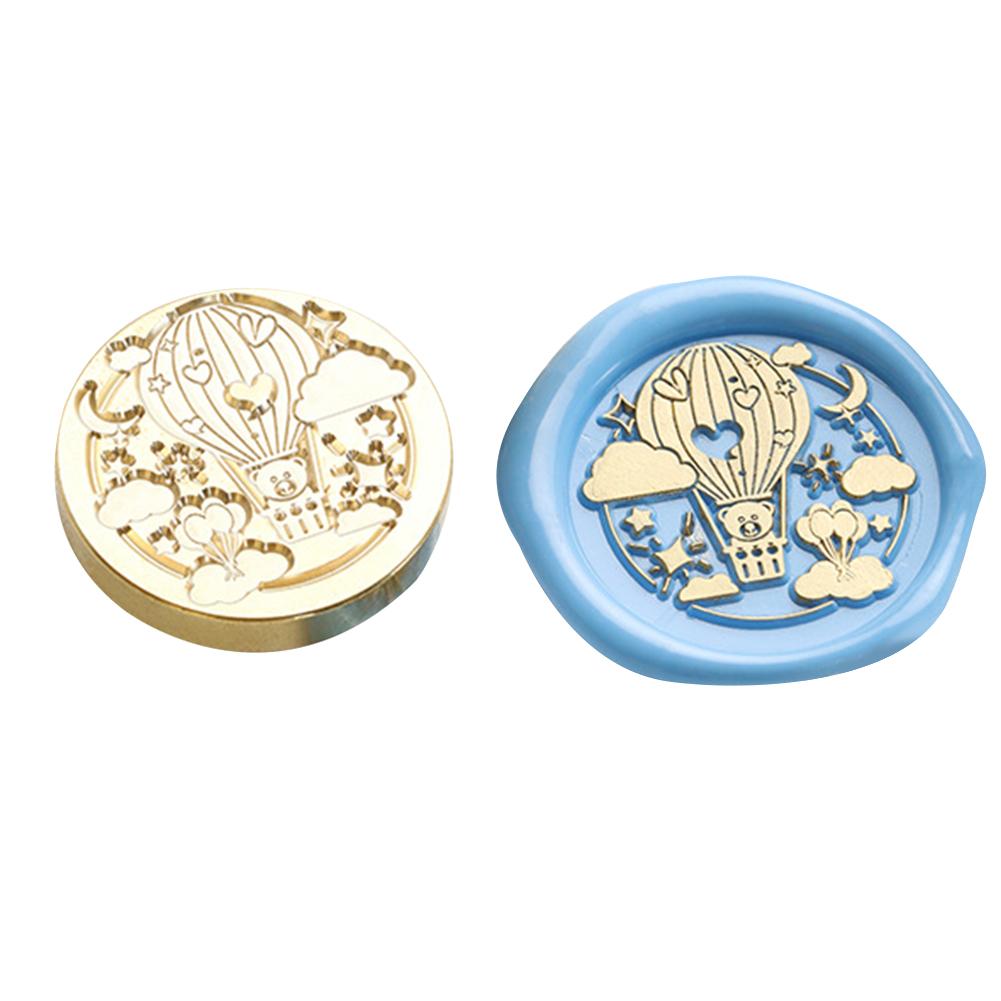 Special-shaped Fire Paint Copper Head 3D Relief Wax Sealing Copper Head Classic Vintage DIY Manual Account for Gift Scrapbooking