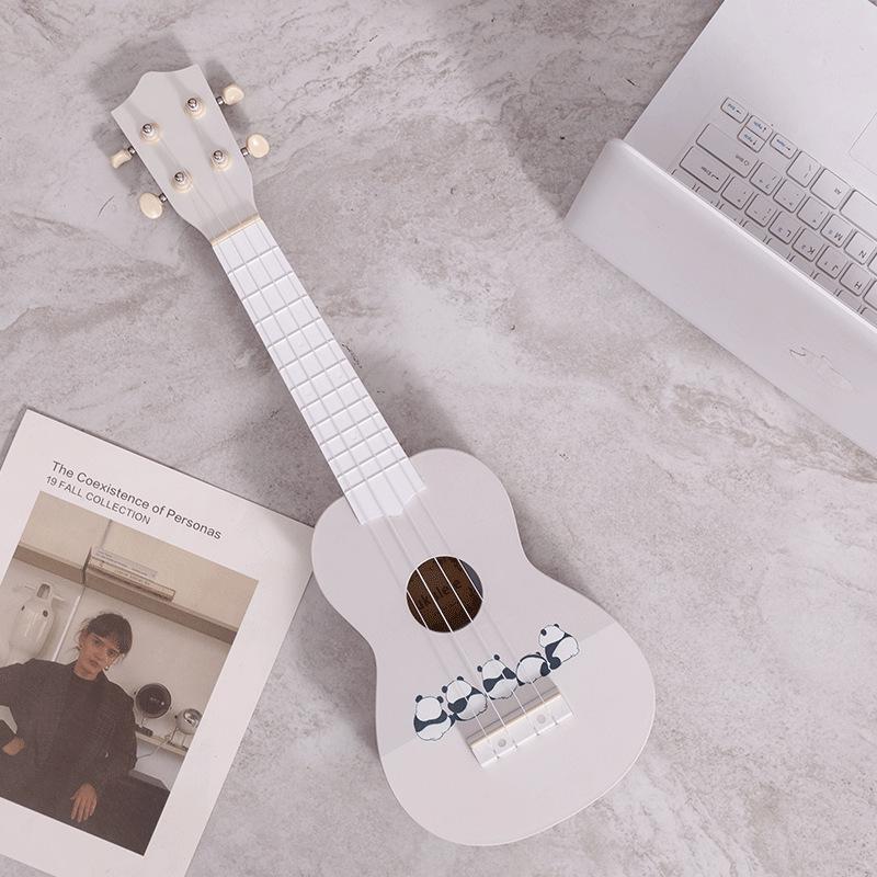 

23-inch Cartoon Panda Ukulele for Beginners, Unisex Students, Entry-Level Small Guitar Panda (Front)