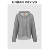 UR Women's Irregular Hem Hooded Drawstring Coat