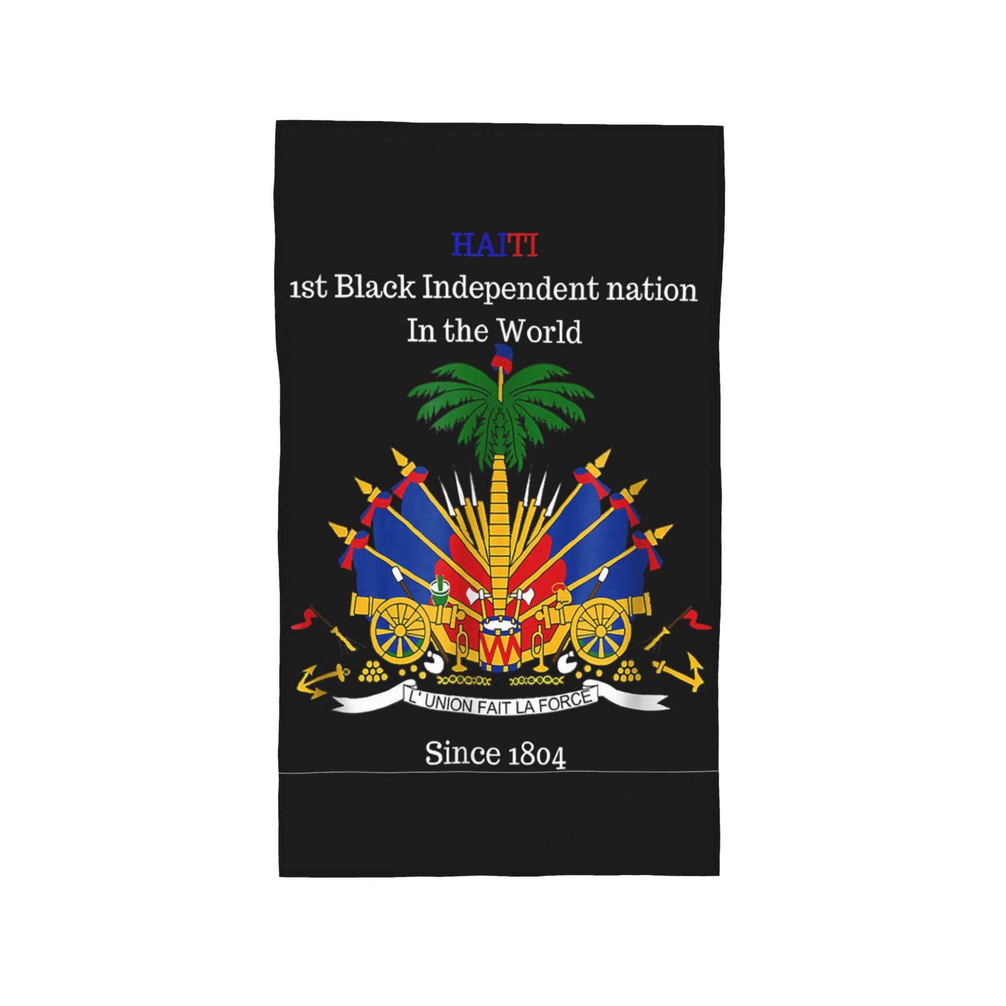 

Haitian Flag Great for Independence day celebration Soft Face Towel Quick Dry Pool Bath Cotton Towels Breathable W40*H60(CM)