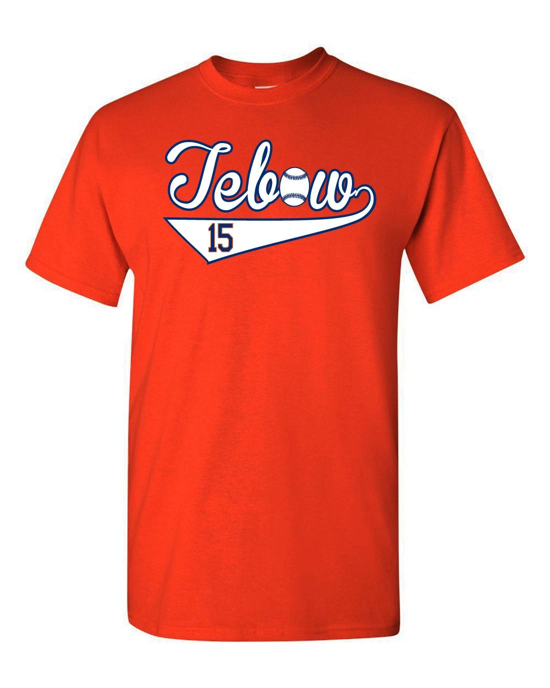 ORANGE Tim Tebow Tebow Baseball jersey T-shirt S-5XL M