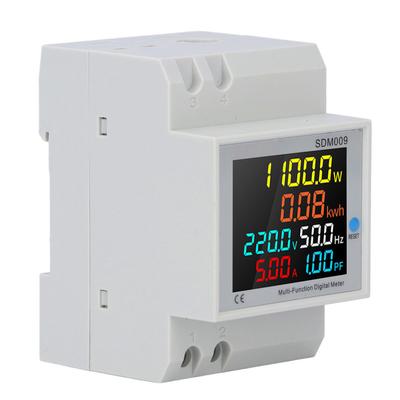 LCD Display Multimeter Rail Mount Single Phase Multifunctional Digital Meter with Transformer AC 250