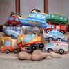 Cartoon Police Car Plush Toy - Soft Stuffed Car Pillow, Huggable Sleep Buddy & Cuddle Cushion Gift for Kids, 110 Style