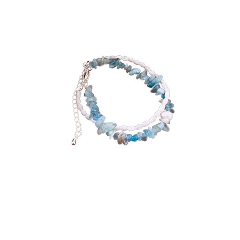 Hailanbao 2024 Freshwater Pearl Geometric Bracelet - High-End, Fashionable, Versatile Jewelry for a Chic Look.