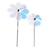 1Pc Sunflower Windmill Pinwheel Colourful Sequins Foldable Windmill Carry Camping Picnic Home Garden Decoration