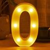 LED 21cm Warm Light Alphabet 0-9 Letters for Wedding Party Home Decor