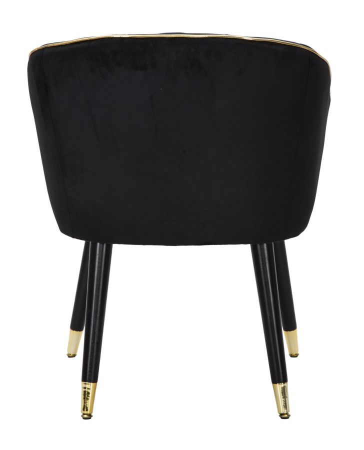 Armchair Paris Black Gold Cm 62X58X78