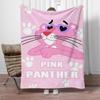 Pink Panther Bed Blanket King Size Throw Blanket for Sofa Luxury Blankets for Adults Microfiber Bedding Fluffy Soft Blankets