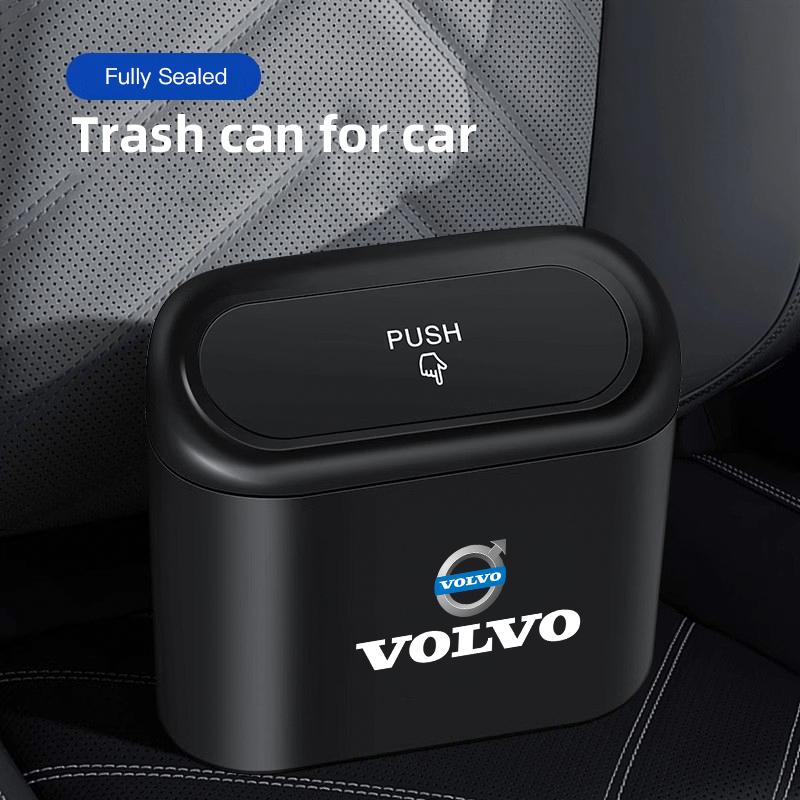 1Pcs Portable Car Bin Hanging Auto Trash Can ABS Storage Box For Volvo XC90 V90 V60 XC60 V40 S80 S60 S90 C40 XC40 V70 XC70 C30 C