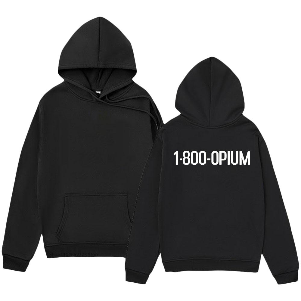 Homixide Gang HXG Rock Band Hoodies 1-800-OPIUM Print Sweatshirts Winter Long Sleeve Clothes Men Tops Pullover