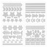 Elastic Reflective Heat Transfer Stickers, High Temperature Vinyl Hot Press Reflective Patches for Ironing On Clothes, Bags, Hats