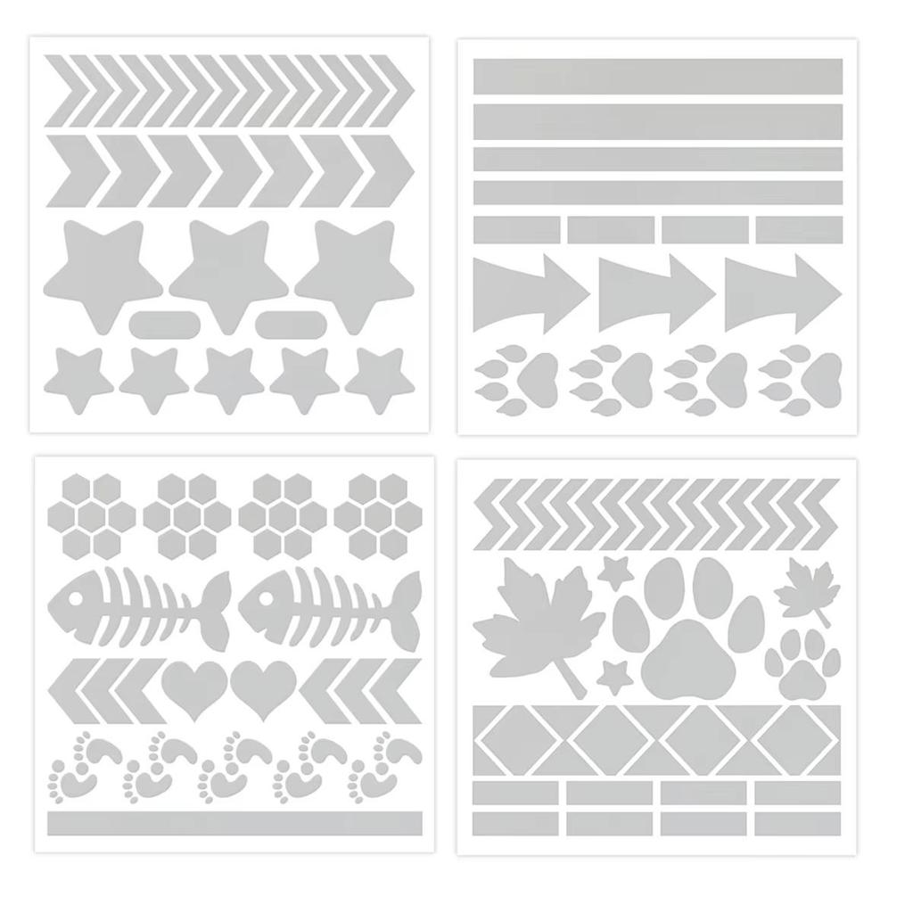 Elastic Reflective Heat Transfer Stickers, High Temperature Vinyl Hot Press Reflective Patches for Ironing On Clothes, Bags, Hats