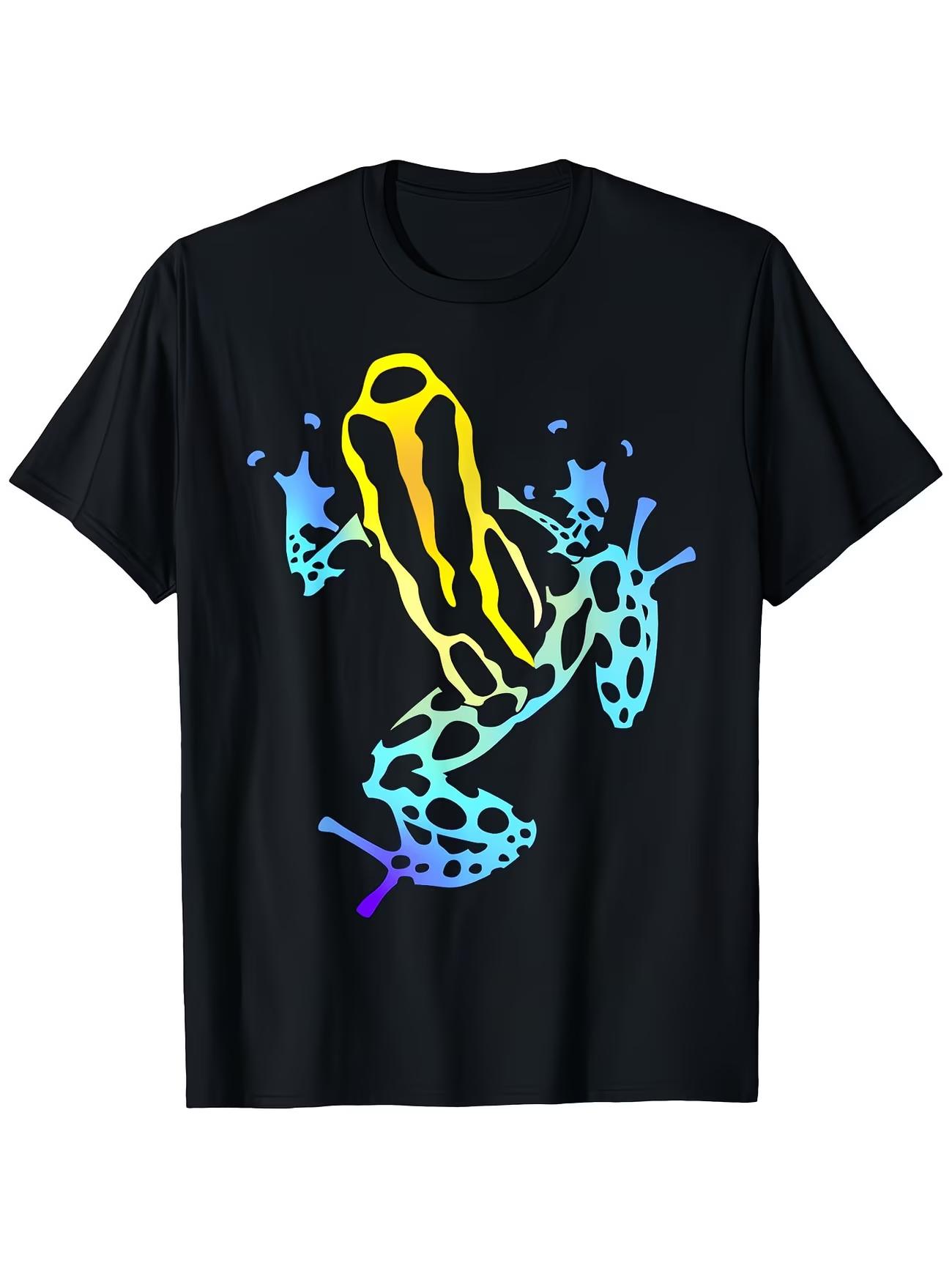 

Vintage Funny Men S Poison Dart Frog Women T Shirt Cotton Tee Streetwear Oversize Casual Trend All-season Breathable Comfortable S разноцветный