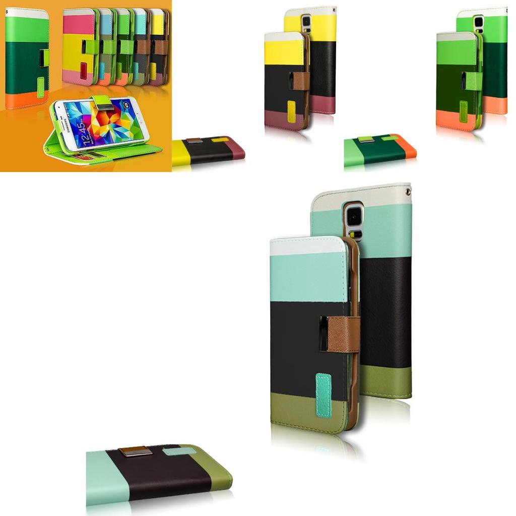 Samsung Wallet Phone Case With Card Slots Stand Pu Tpu Shockproof For Multicard Use