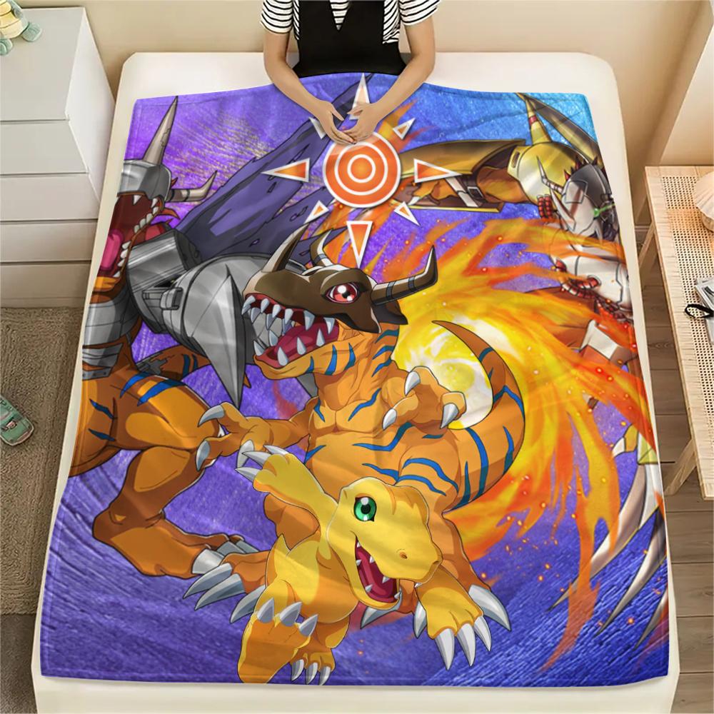 Digimon Adventure Blanket, Digimon Fan Soft Throw, Great Gift 75x90cm