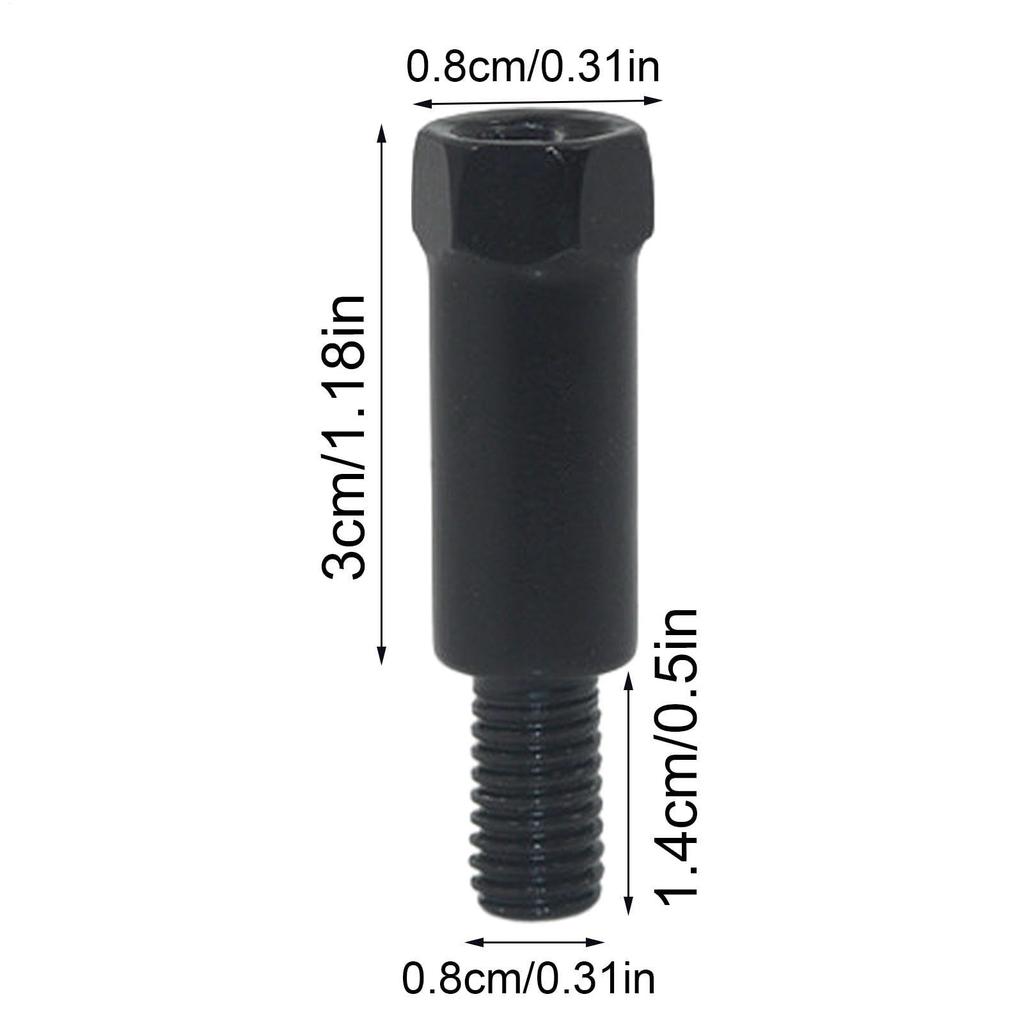 Motorcycle Mirror Screws, Adapter, Forward and Reverse Screw Conversion, 8 to 8 Positive 8,