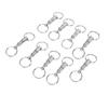 10 PCS EDC Quick Release Keychain Double Ring Keychain Outdoor Pull Apart Key Ring