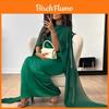 Klassisches Satin-Netzkleid mit ärmellosem Design für das Frühlingsbüro