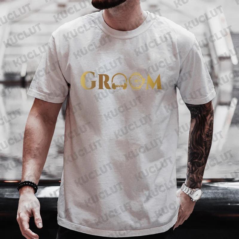 Groom Squad Best Man T Shirt EVG Team Future Groom Tees Single Farewell Bachelor Stag Party Tshirt Engaged Wedding Graphic Tops