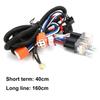 DC 12V H4 Headlight Relay Harness Ceramic Socket Relay Wiring Harness Kit  Offroad Truck