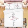 2/3-Pcs Ballet Girl Printed Down Duvet Cover, Various Sizes Of Bedding Decoration, Soft And Machine Washable