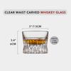 Clear Waist Whiskey Glasses Coffee Glasses Handmade Vintage Style Drinking Glasses Whisky Unique Gifts for Men Restaurant Bar