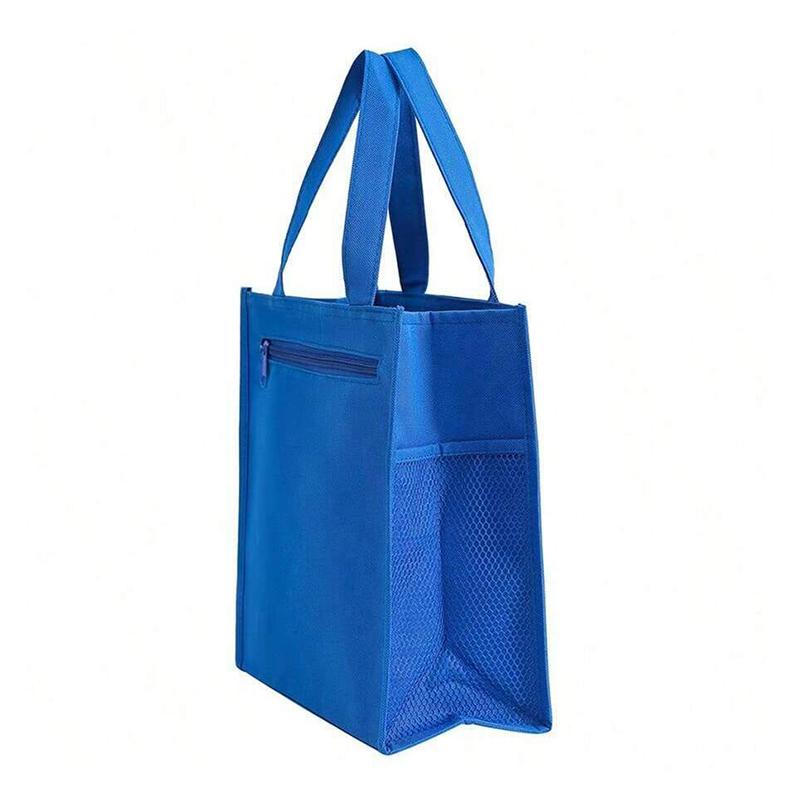 Neue Handtasche mit großem Fassungsvermögen, Lunchtasche, tägliche Handtasche mit Reißverschluss, Einkaufstasche, Aufbewahrungstasche für Studentenlehrbücher