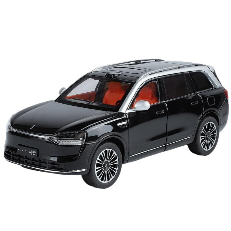 

1/24 AITO M9 Внедорожник Сплав Роскошная Модель Автомобиля Литой Металл Новые Энергетические Автомобили Модель Автомобиля Высокая Симуляция Звук и Свет Детские Игрушки Подарок чёрный
