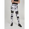 Legging femme - URBAN CLASSICS - Urban Classic mesh - Taille haute - Ajustée - Noir/Rouge