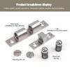 Double Ball Spring Cabinet Lock Adjustable Tension Door Latch Buckle Heavy Duty for Closet Drawer Kitchen Bathroom Furniture