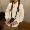Versatile Korean Style Loose Layering White Shirt Jacket