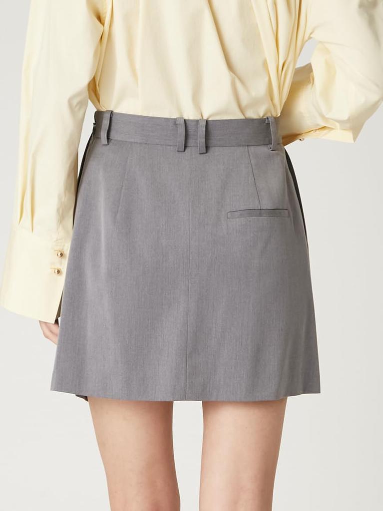 Drapierter Mini-Wickelrock FWFS255054GRY0