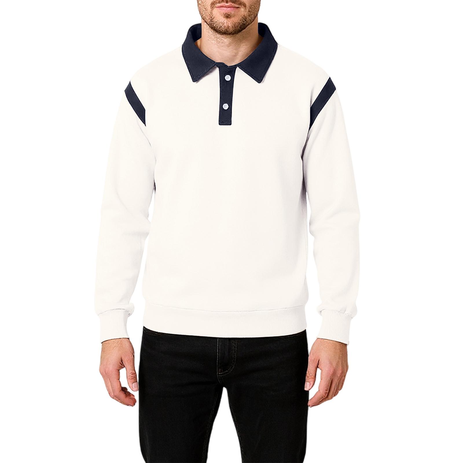 

Мужская И Женская Универсальная Повседневная Свободная Рубашка с Отложным Воротником, Длинные Рукава, Верхняя Одежда XL синий